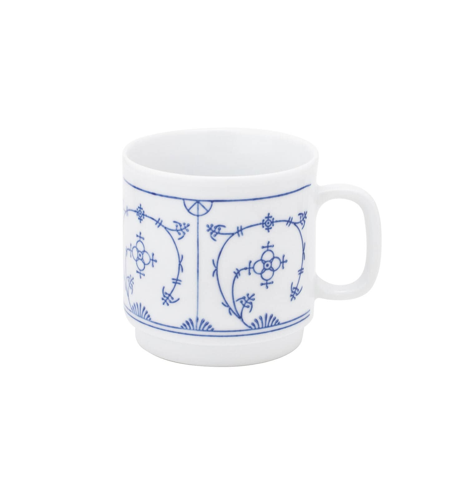 KAHLA Kaffeebecher TRADITION BLAU SAKS 6er Set weiß/ blau