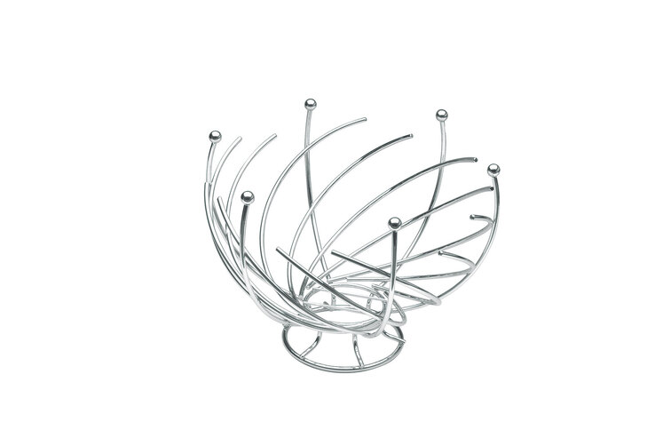 JUSTINUS Obstkorb LIFESTYLE 29 cm Edelstahl silberfarbig