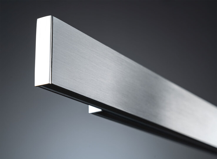 SCHÖNER WOHNEN-Kollektion LED Pendelleuchte STRIPE 110-140 cm nickelfarbig