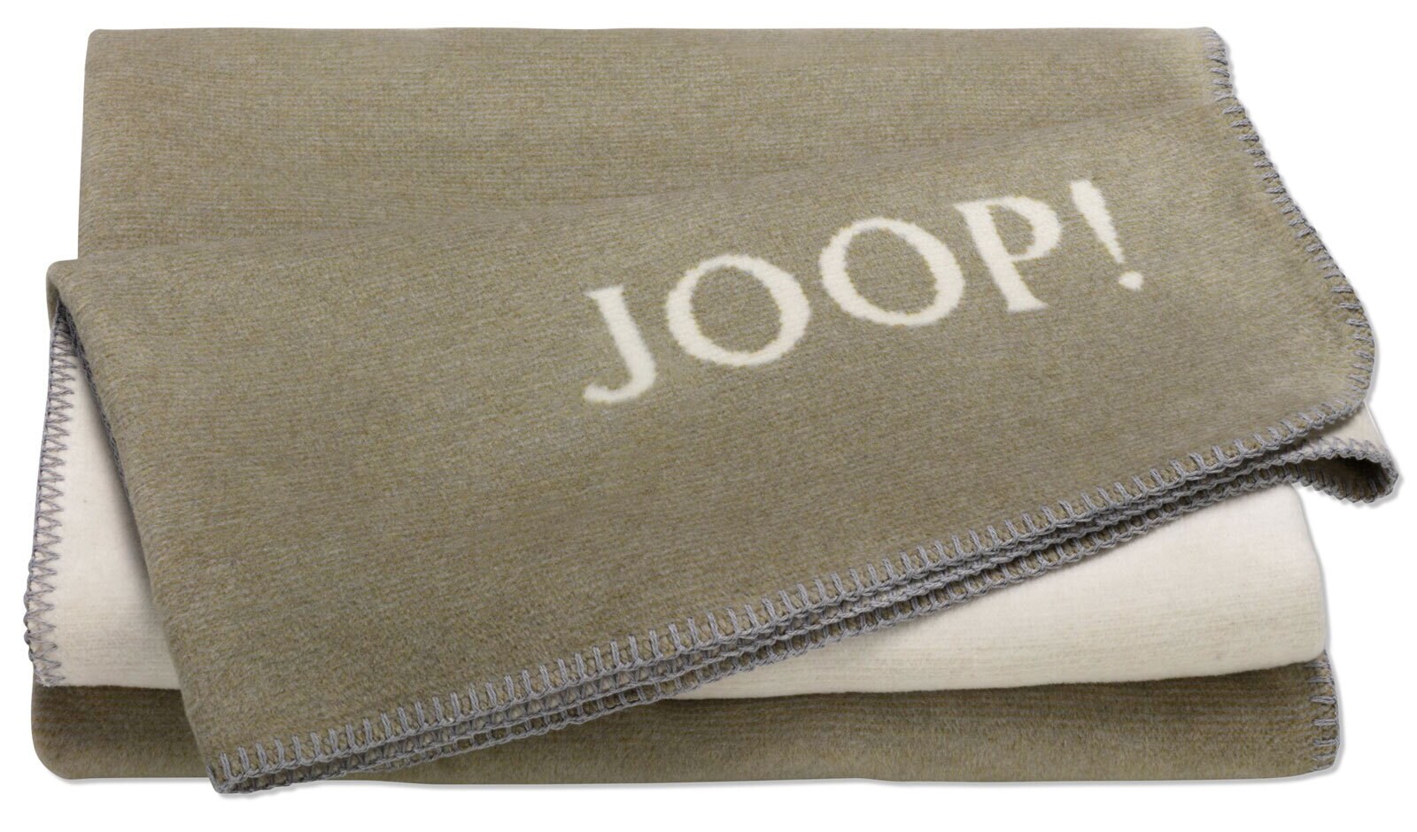 JOOP! Wohndecke MELANGE DOUBLEFACE 150 x 200 cm grün/beige