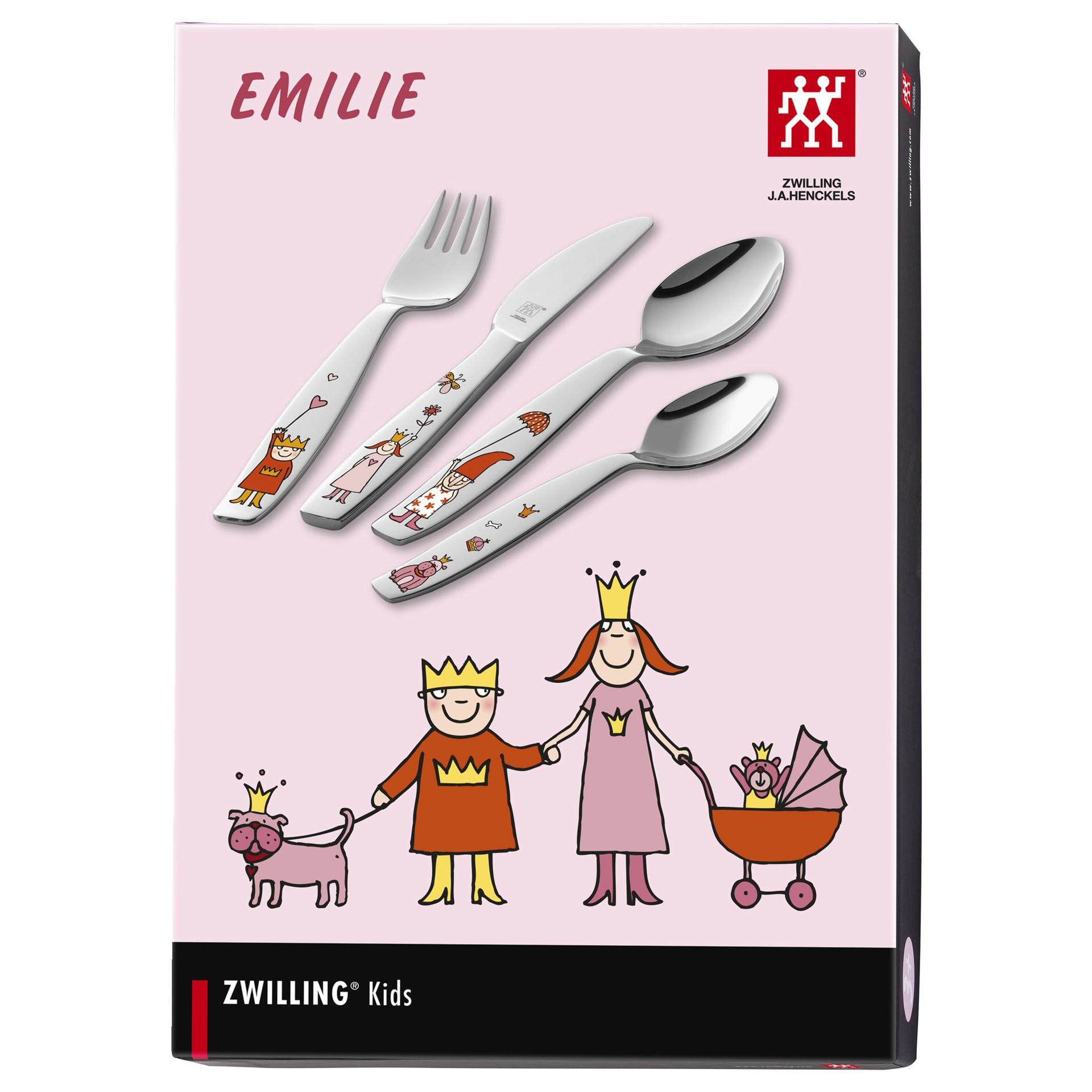 ZWILLING Kinderbesteck-Set EMILIE 4-teilig Edelstahl