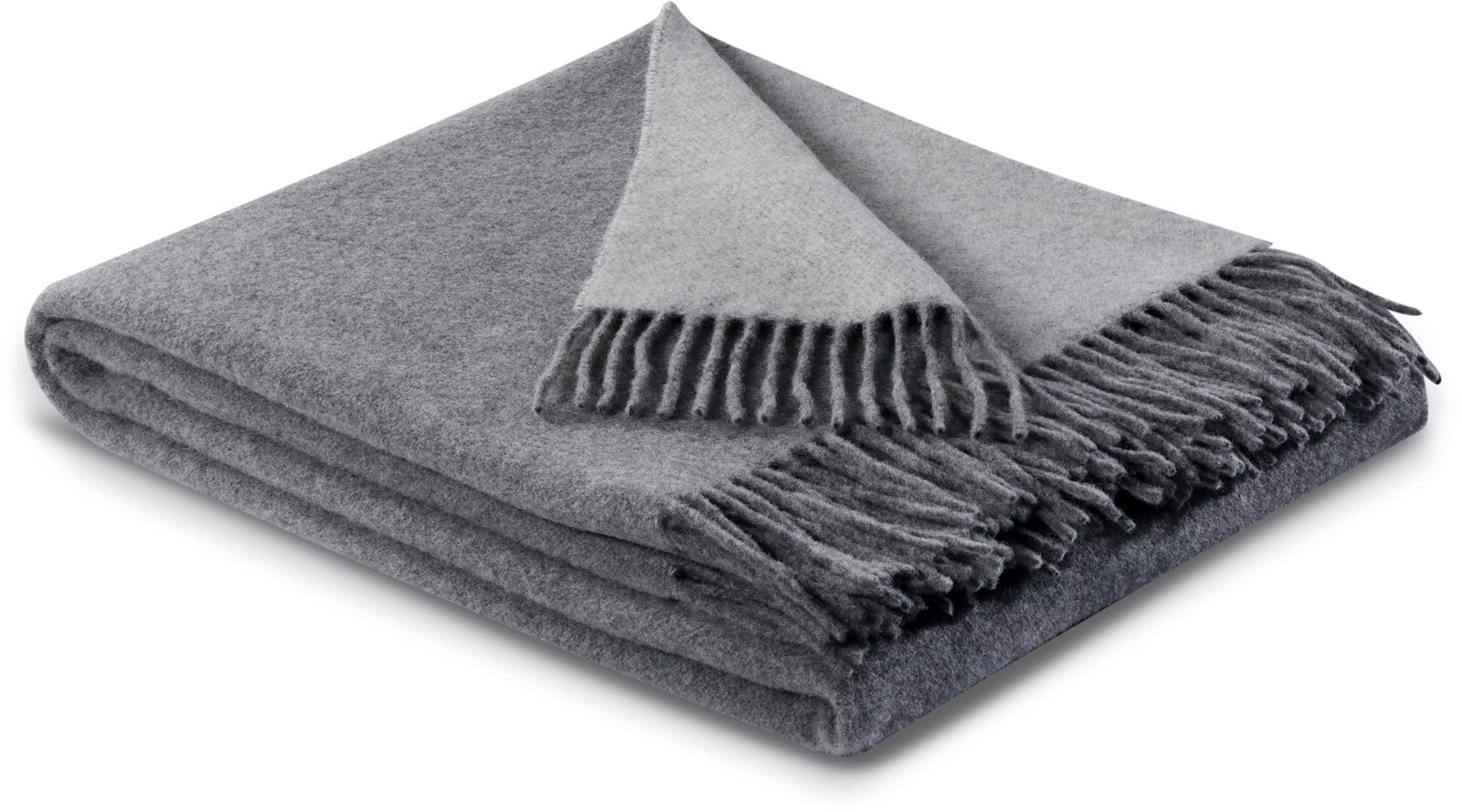 BIEDERLACK Wohndecke CASHMERE 150 x 200 cm grau/silberfarbig