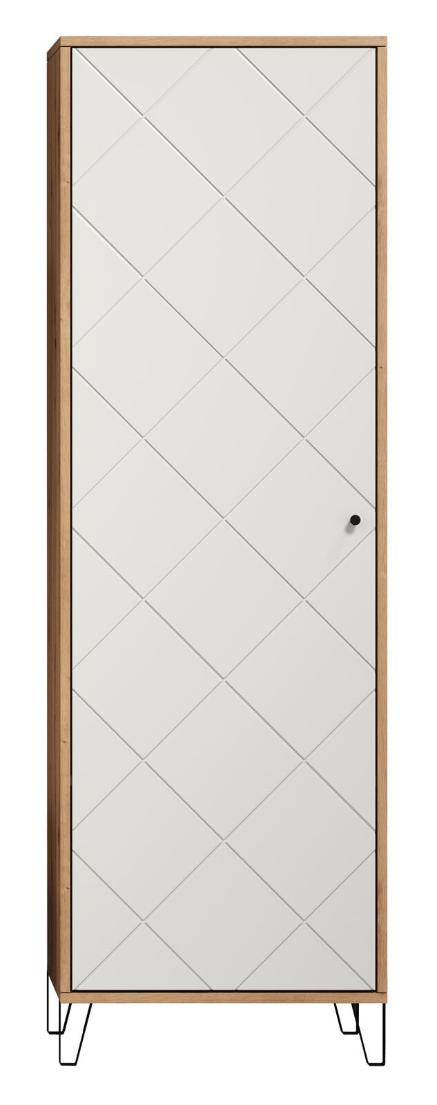 vito Garderobenschrank GRAFICO 63 x 194 cm braun/ weiß