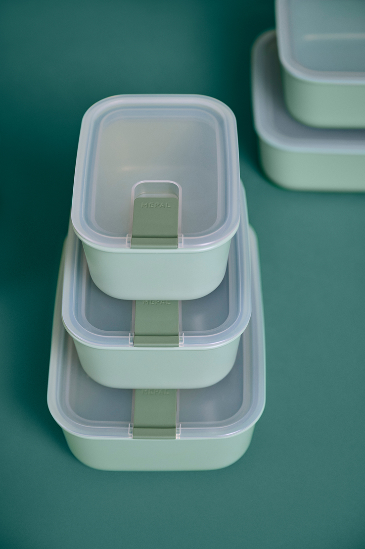 MEPAL Frischhaltedosen-Set EASYCLIP 3-teilig Nordic White Kunststoff
