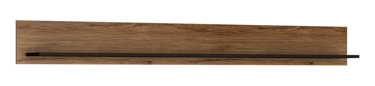Wandboard BROLO 197,3 x 22 cm braun/ schwarz