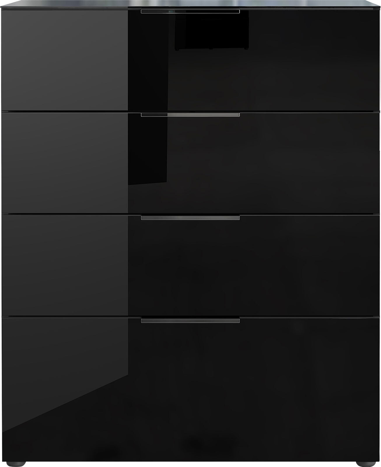 Schubkastenkommode PARIS 83 x 102 cm Schwarz