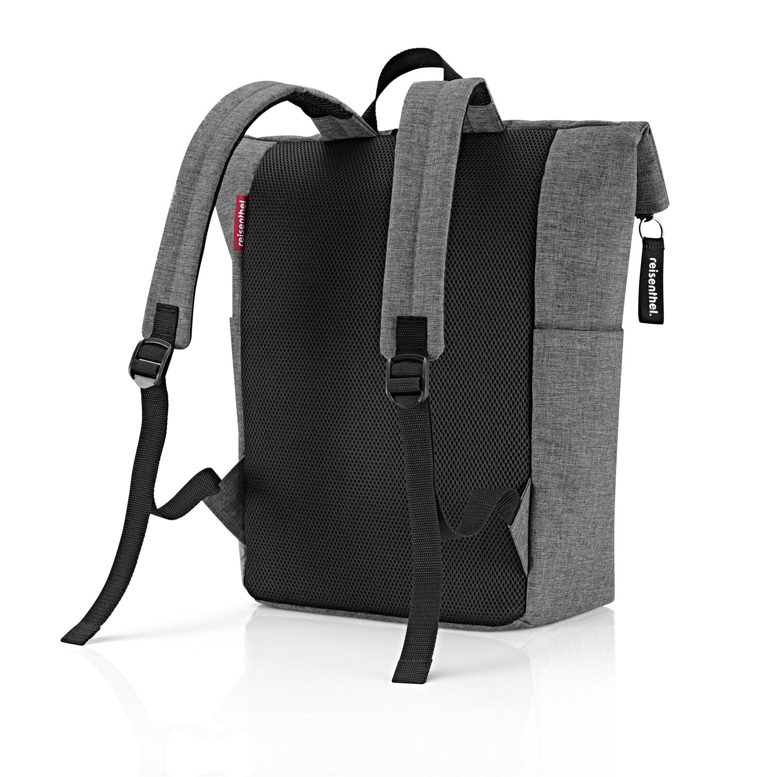 reisenthel Rucksack ROLLTOP BACKPACK Twist silver/hellgrau