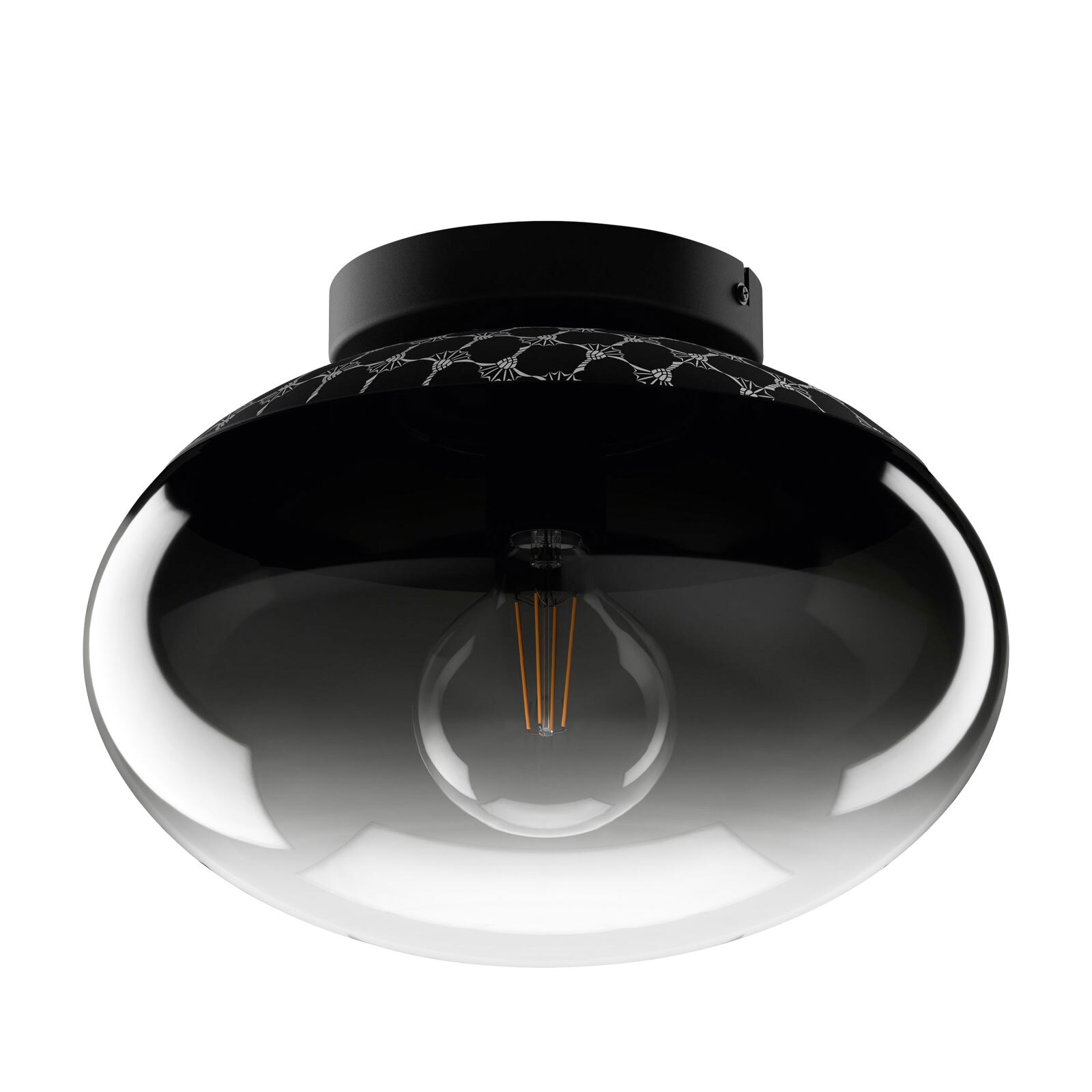 JOOP! Retrofit Deckenlampe CURVE-CURVES LIGHTS 28 cm schwarz