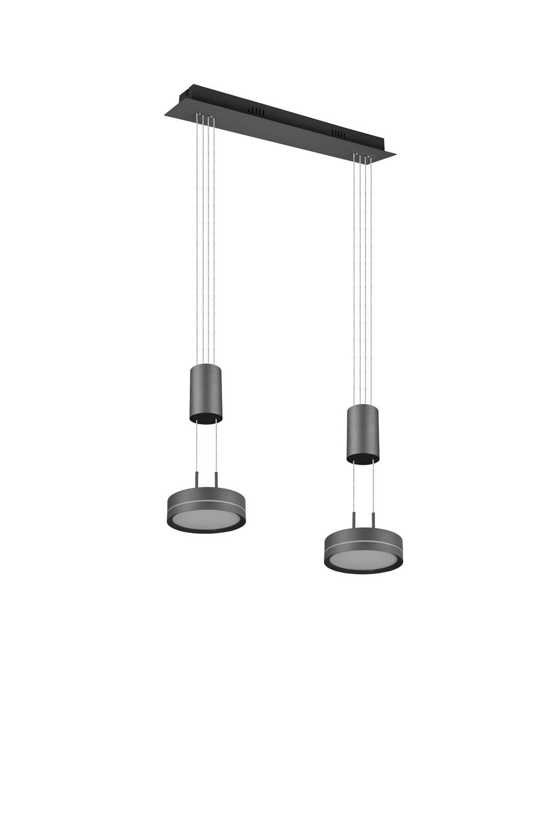 TRIO LED Pendellampe FRANKLIN 2-flg anthrazit