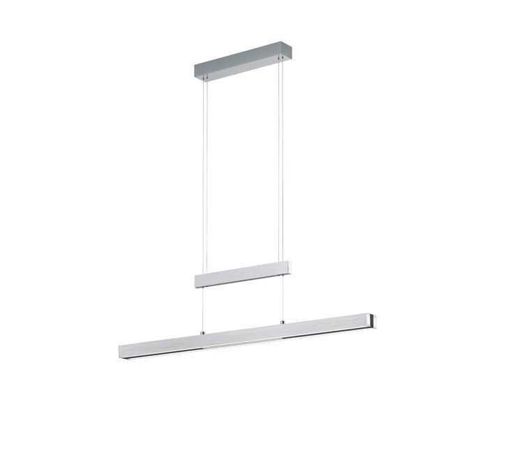 TRIO LED Pendellampe TRAJAN alufarbig