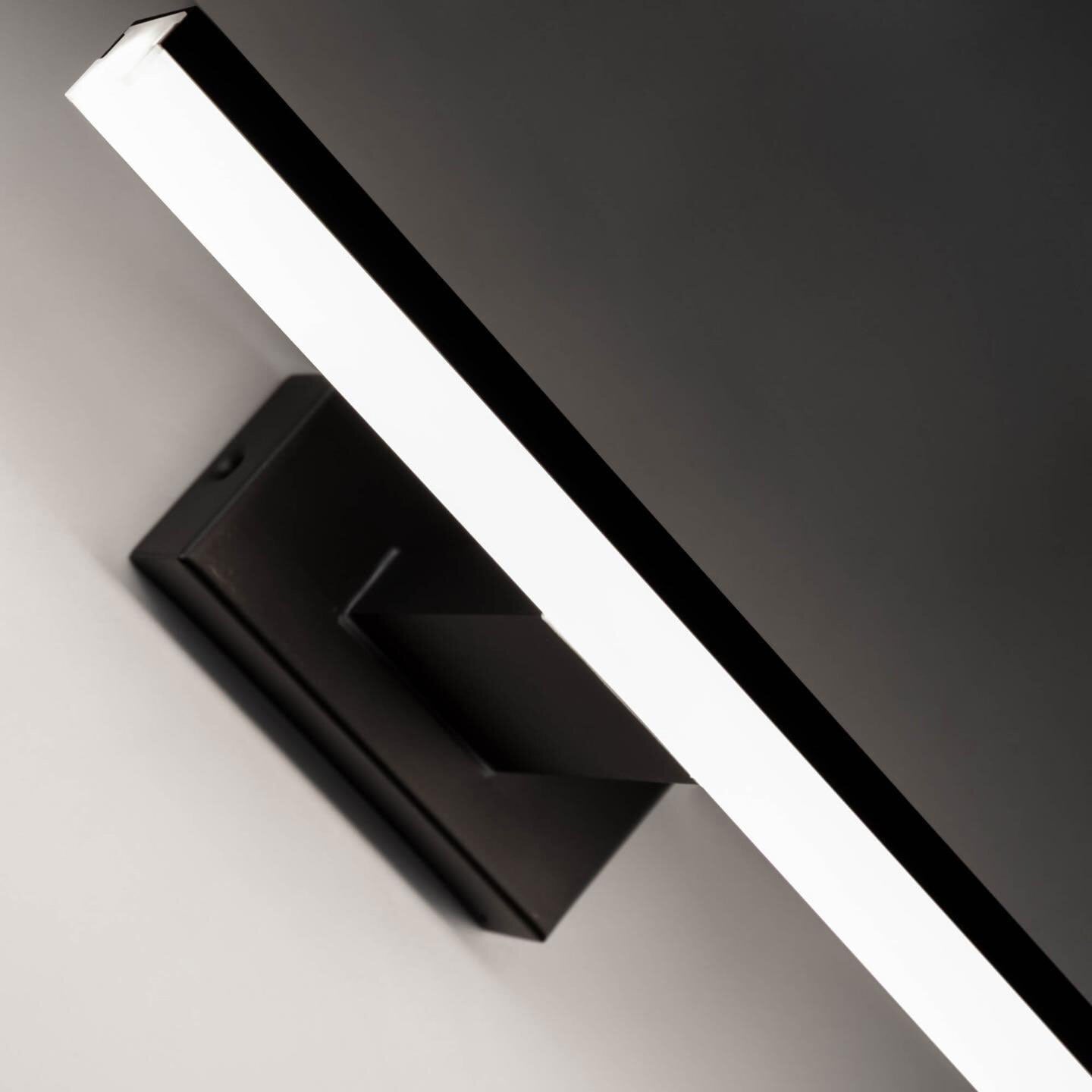 Kave Home LED Spiegelleuchte VISSIA 30 cm schwarz