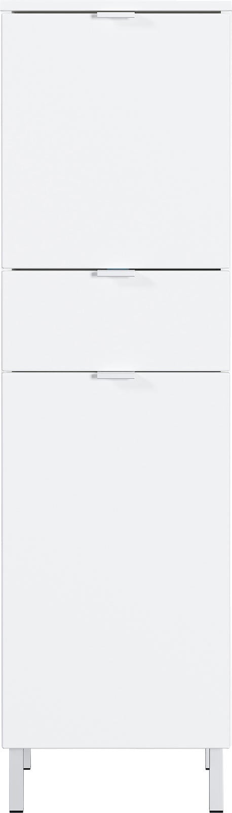 CASAVANTI Mittelschrank FEY 34 x 120 cm Weiß/ HG Weiß
