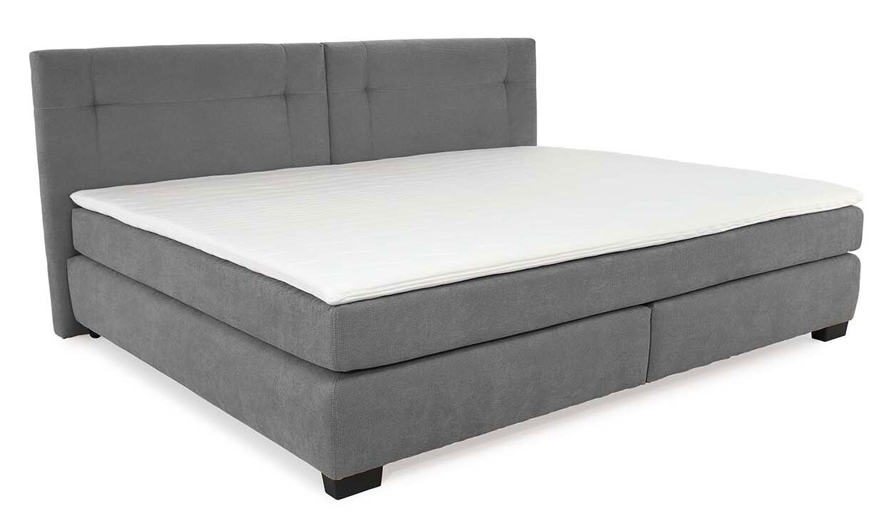 CASAVANTI Boxspringbett FAMILY 240 x 200 cm dunkelgrau