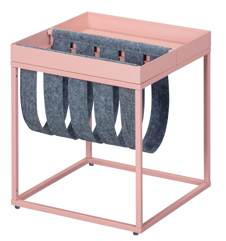 Beistelltisch TILL 35 x 40 cm Metall rosa