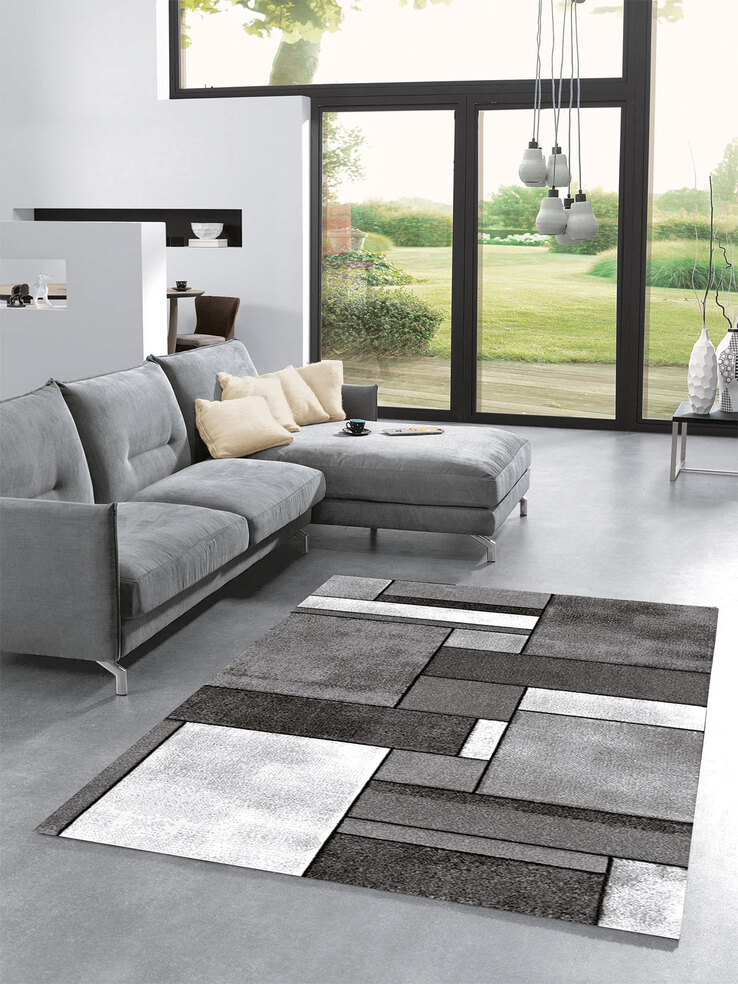 Webteppich BRILLIANCE 120 x 170 cm anthrazit