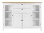 Highboard BERGEN 160 x 120 cm weiß/ Artisan Oak