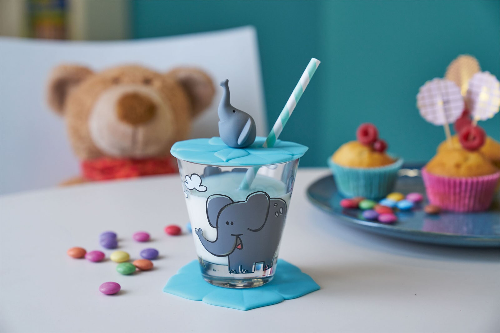 LEONARDO Kinder Trinkset BAMBINI ELEFANT 3-teilig