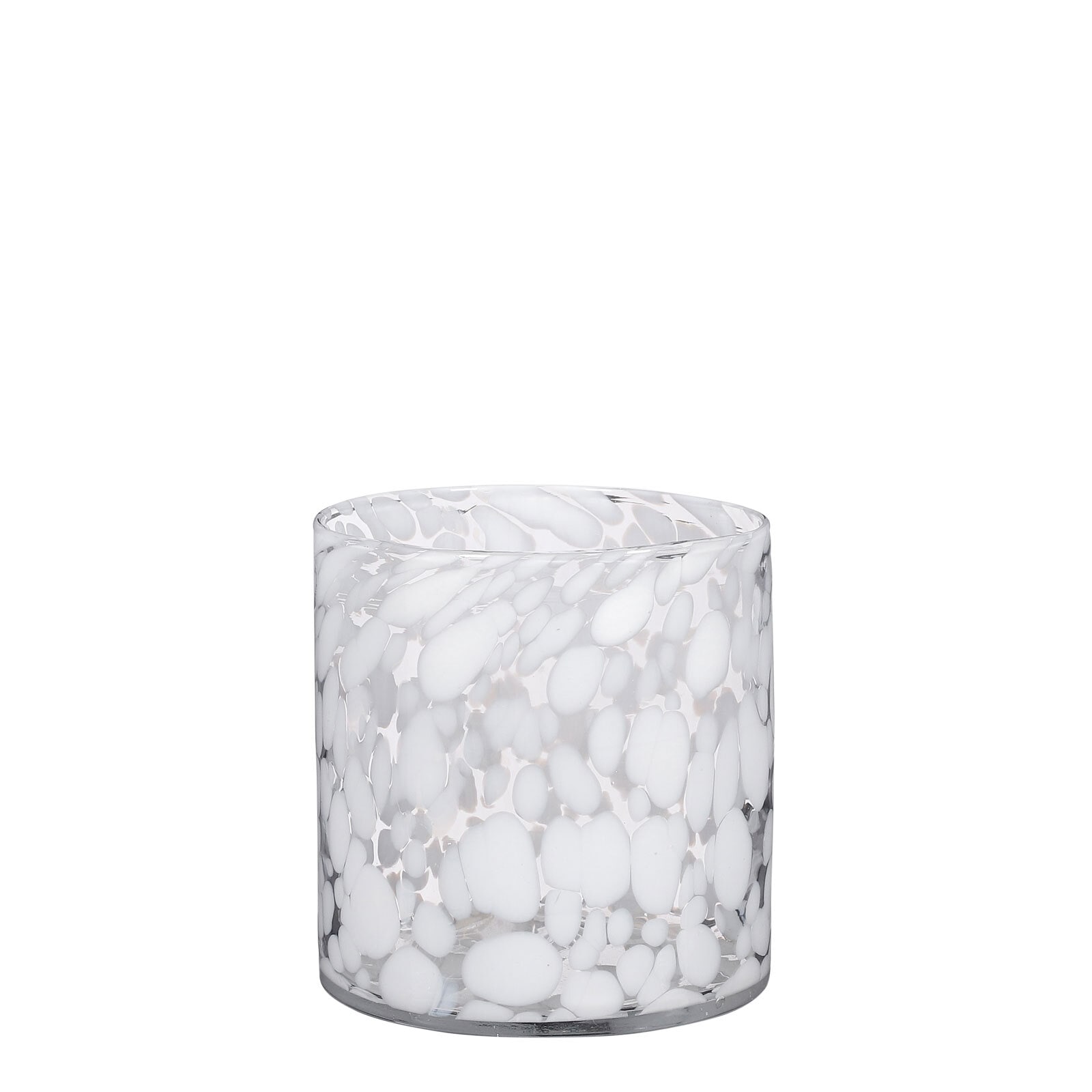 MICA DECORATIONS Vase CAMMY 14 cm klar mit weiß