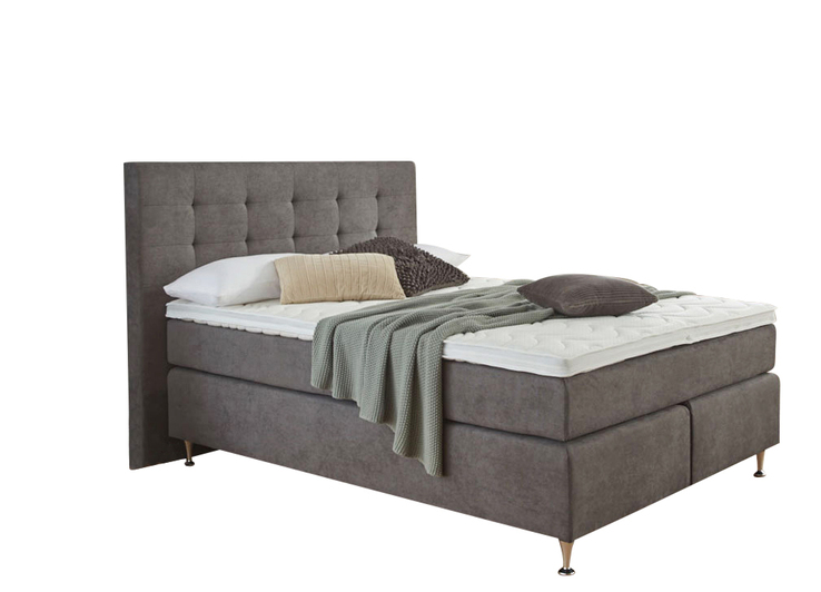 Ole Gunderson Boxspringbett FENTISSIMO TOPMOTION NV 140 x 200 cm grau