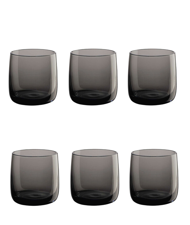 ASA Whiskyglas SARABI 6er Set - je 200 ml grau