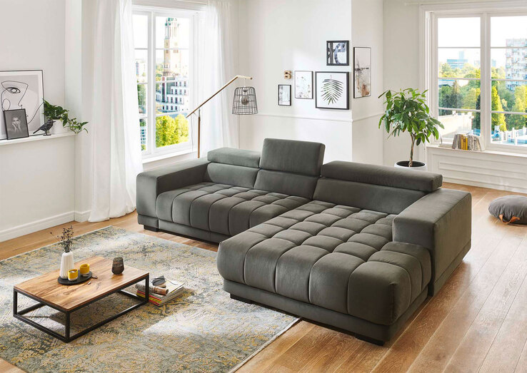 Ecksofa OLIVIA 329 x 190 cm olive