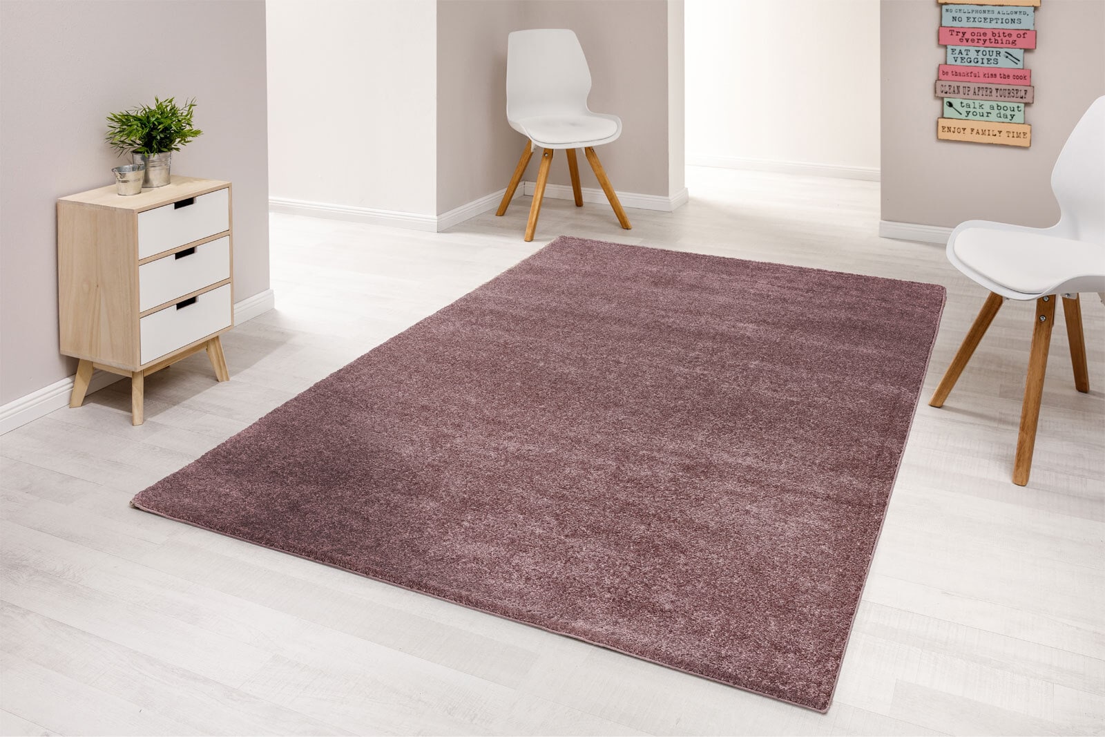 ASTRA Webteppich SAVONA 80 x 150 cm lila/braun