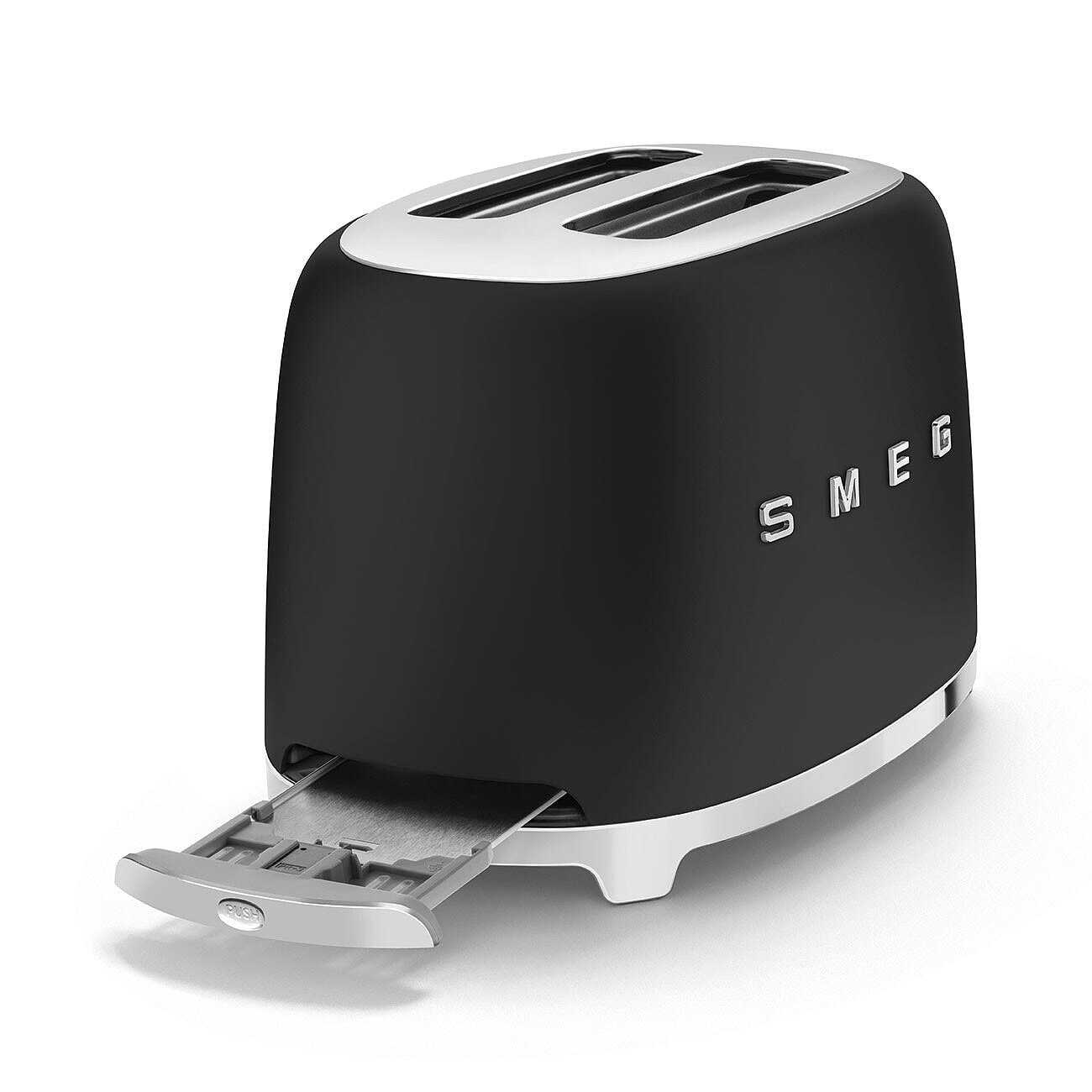 SMEG Toaster 2-Schlitz KOMPAKT schwarz matt