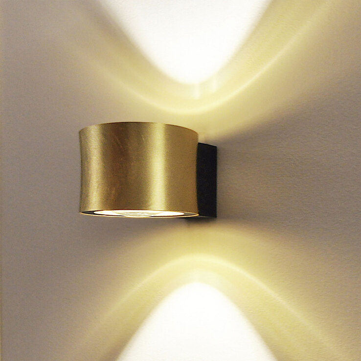 BANKAMP LED Wandlampe IMPULSE goldfarbig