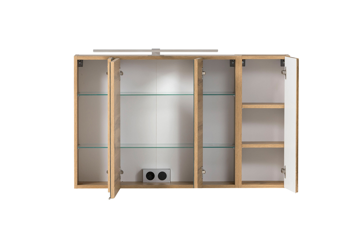 Badkombination GENT weiß/braun 105cm