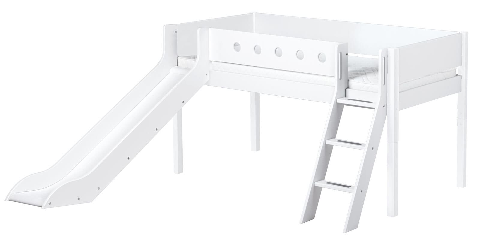 FLEXA Spielbett WHITE 210 x 120 x 250 cm in Weiß