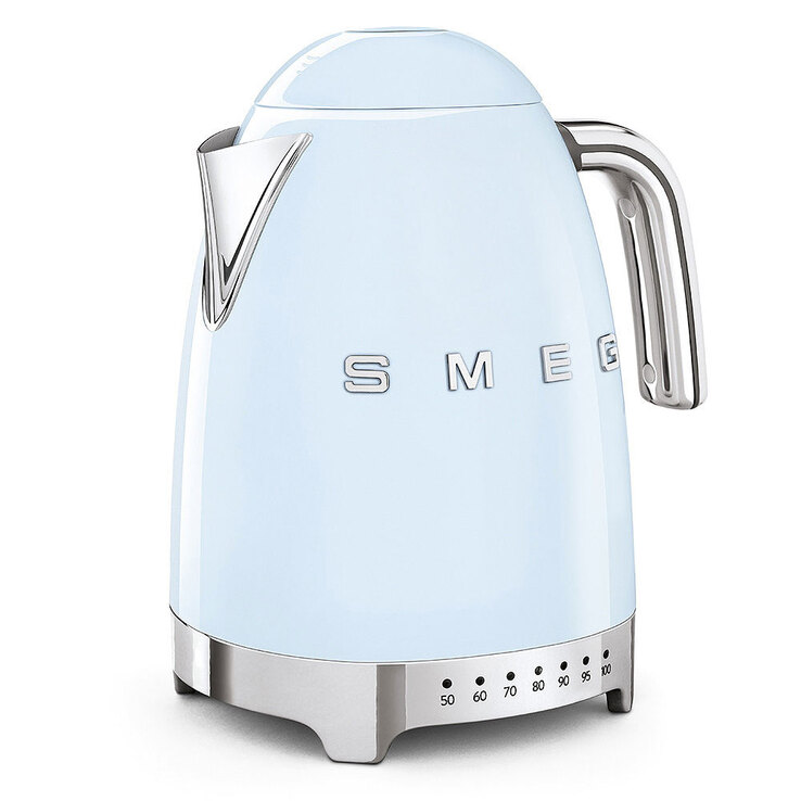 SMEG Wasserkocher 1700 ml variable Temperatursteuerung Pastellblau
