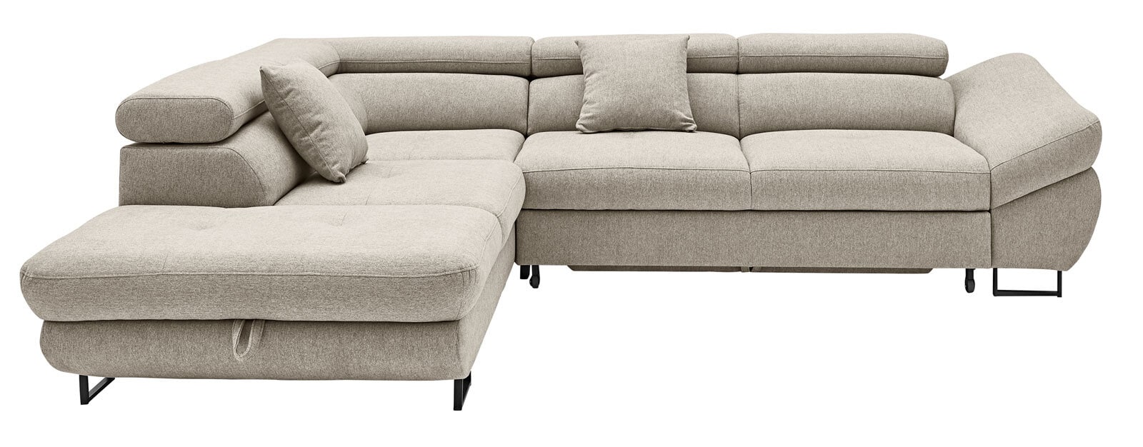 CASAVANTI Ecksofa FABIO 235 x 280 cm Primo beige