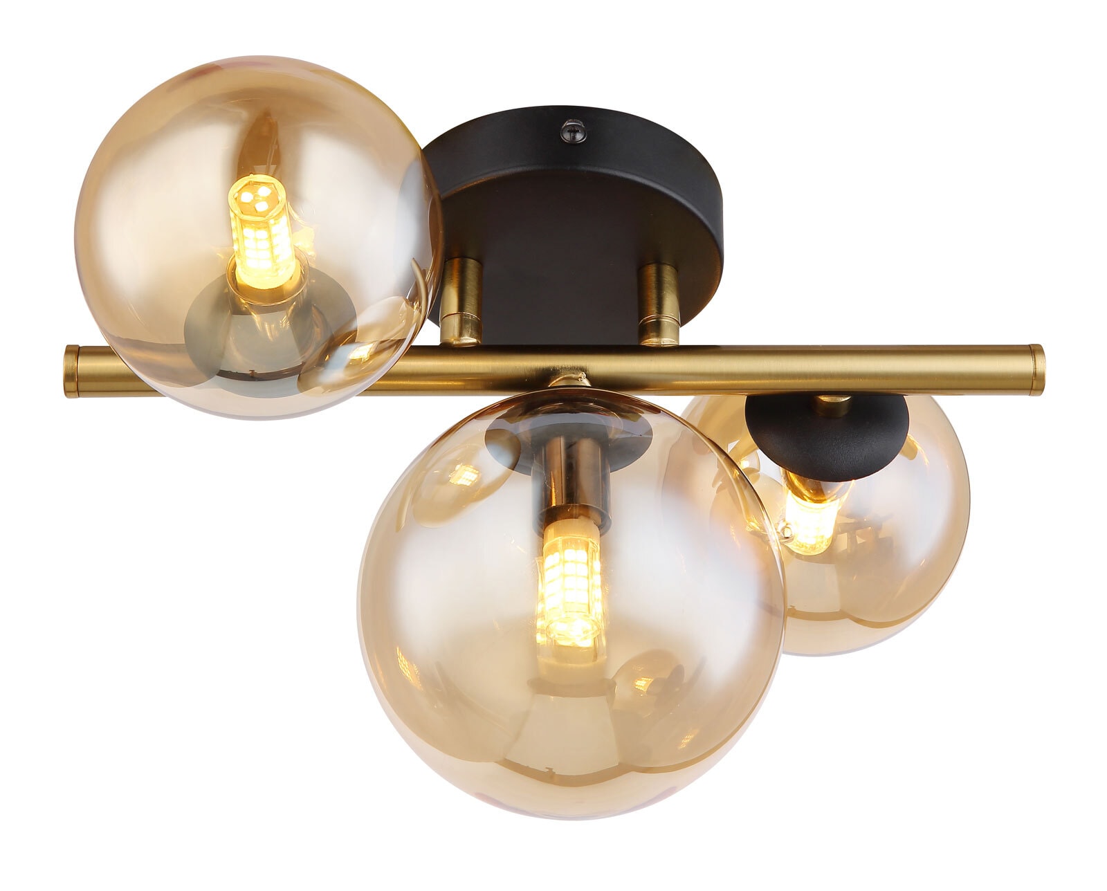 GLOBO LED Retrofit Wandleuchte RIHA messingfarbig /amber