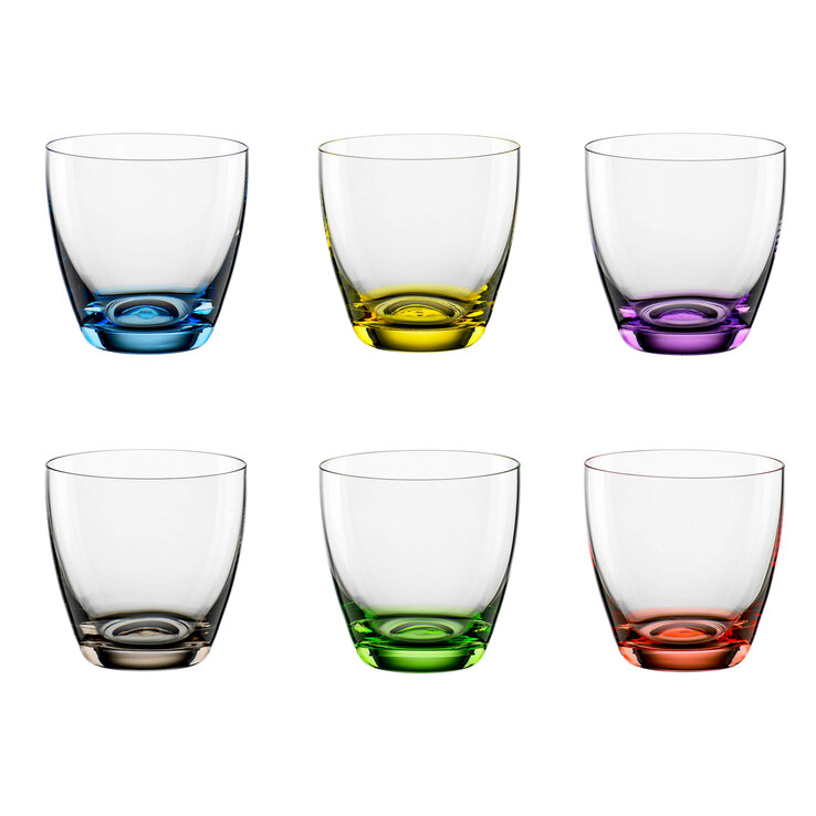 BOHEMIA SELECTION Whiskyglas VIVA COLORI 6er Set