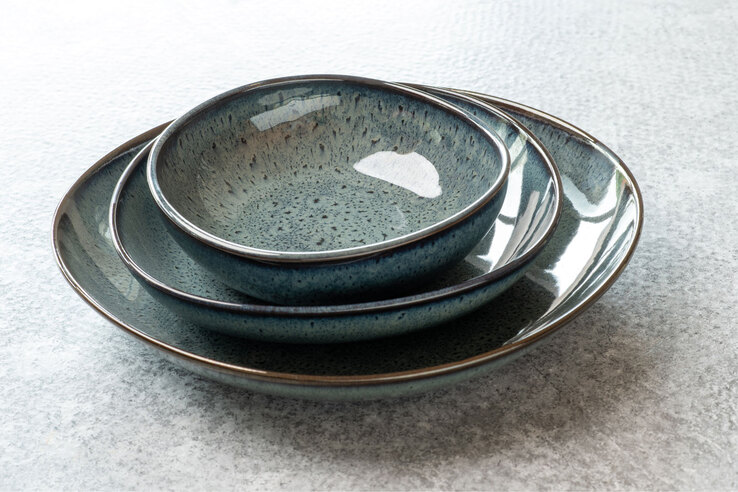 like. Frühstücksteller LAVE GRIS 23 cm grau