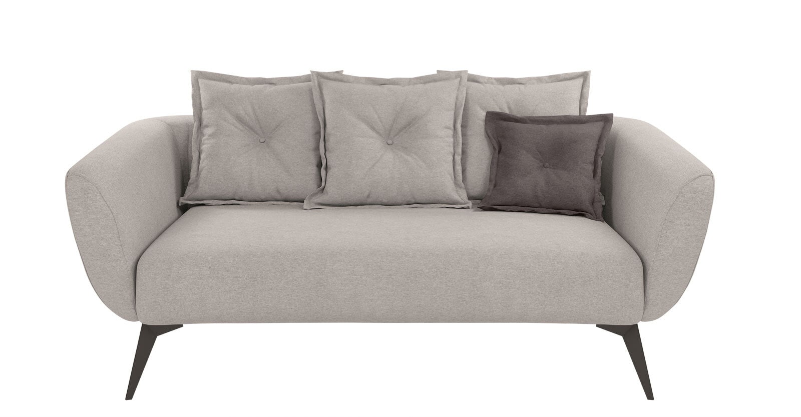 Sofa BAGGIO 2,5-Sitzer silbergrau 