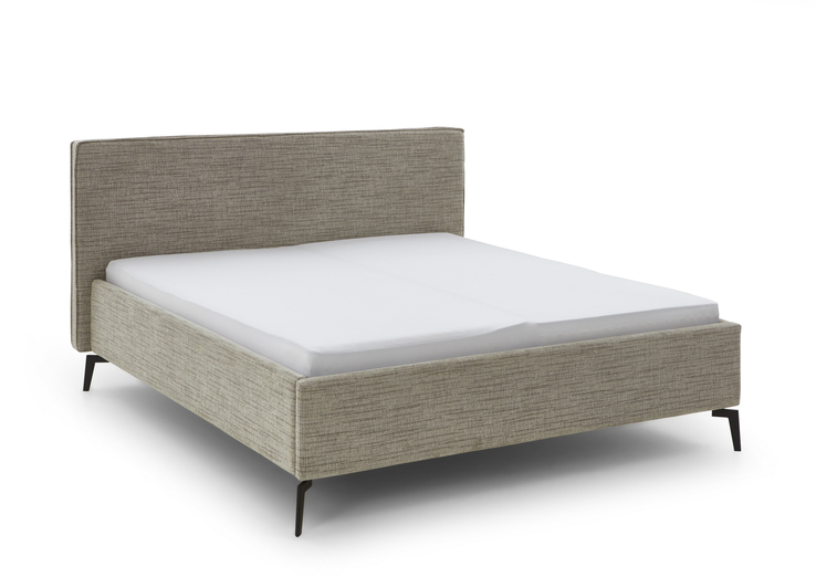 Polsterbett RIVA 180 x 200 cm beige/ braun