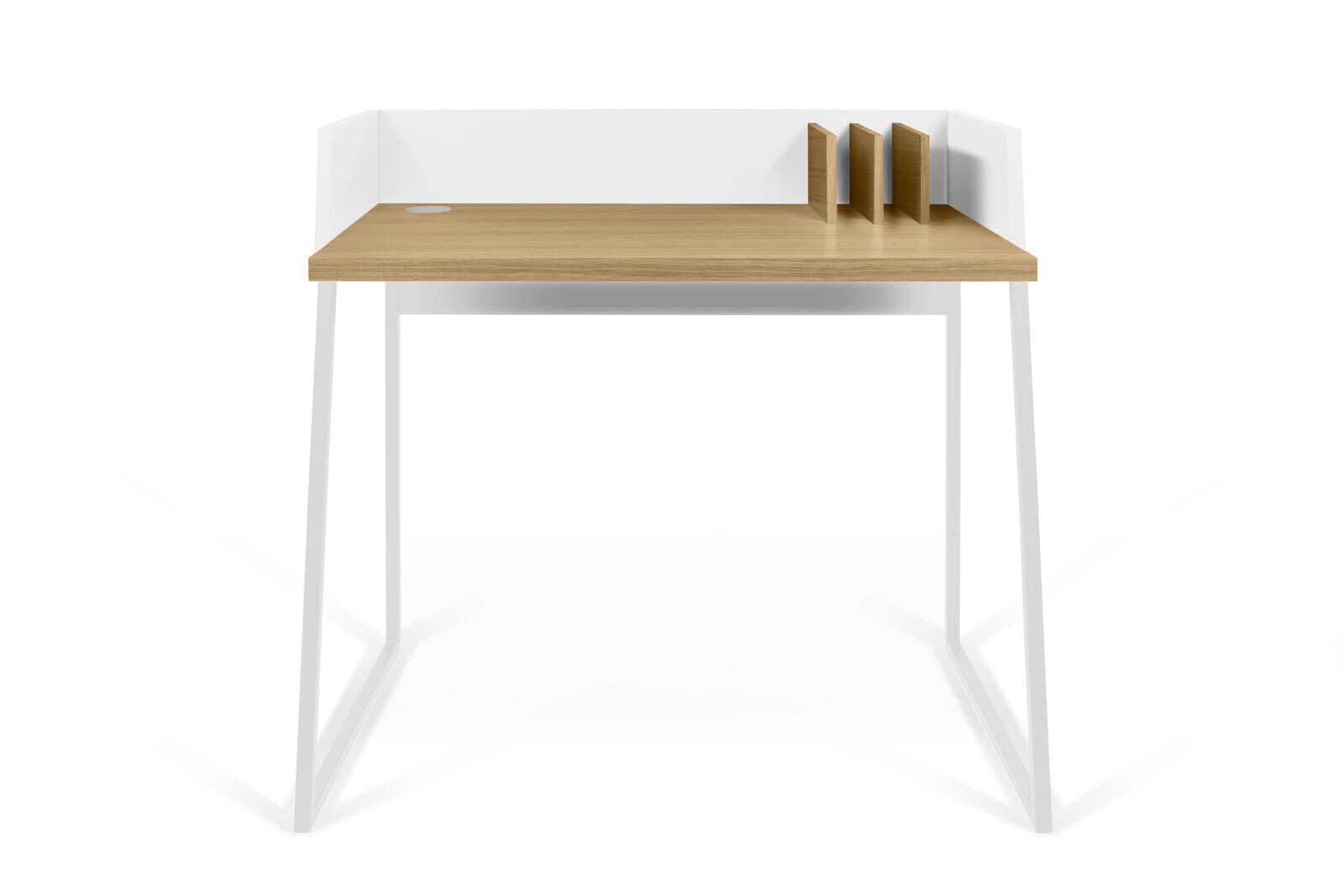 Schreibtisch VOLGA 90 x 60 cm Eiche/ weiß