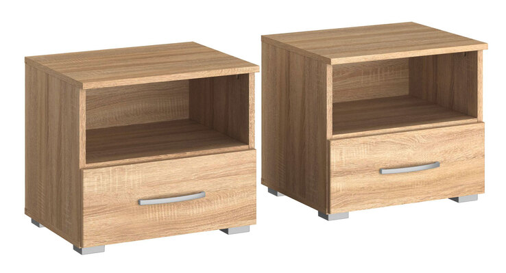 Nachttisch ADITIO III 2er Set 47 x 43 cm Sonoma Eiche