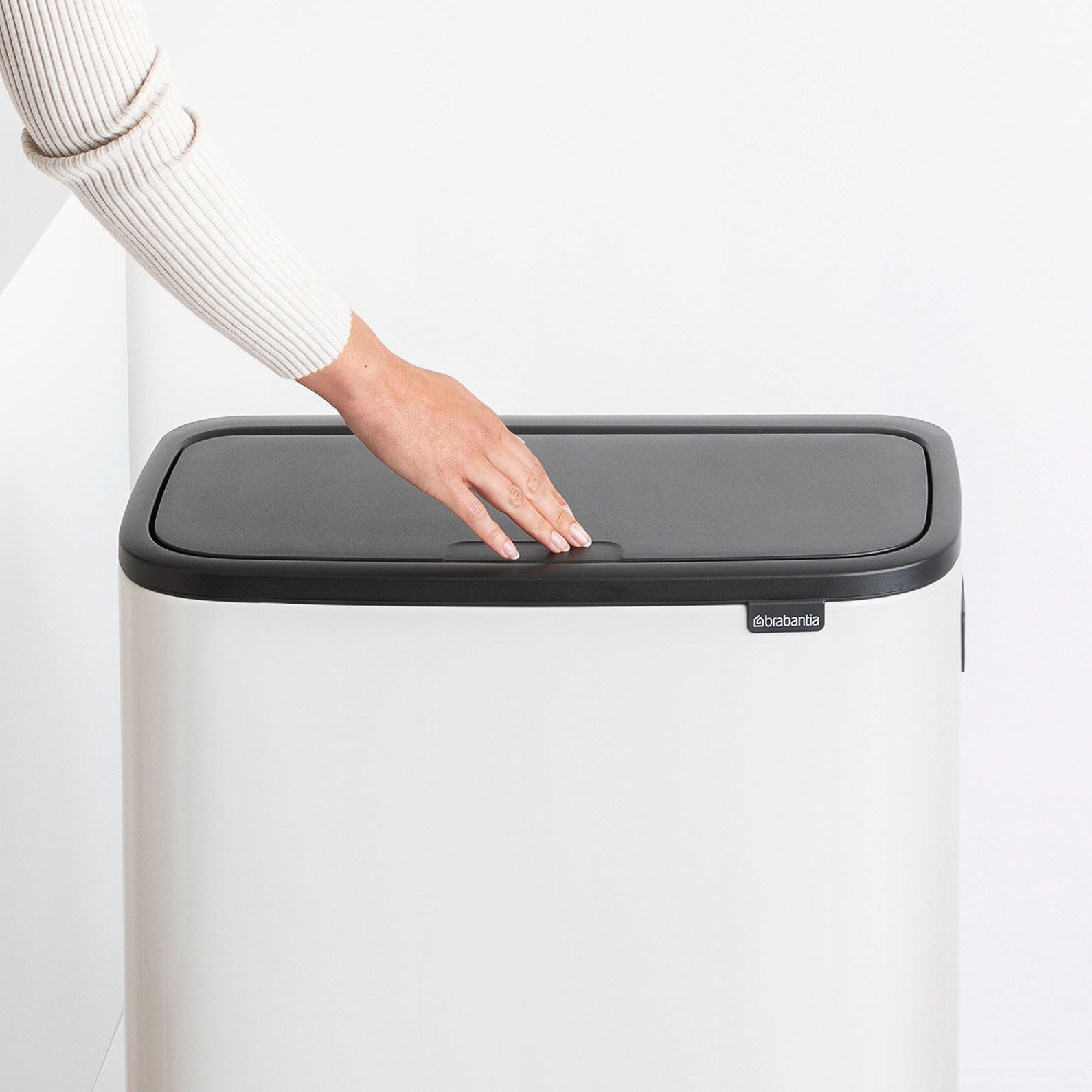 brabantia Mülleimer BO TOUCH BIN HI 60 Liter white