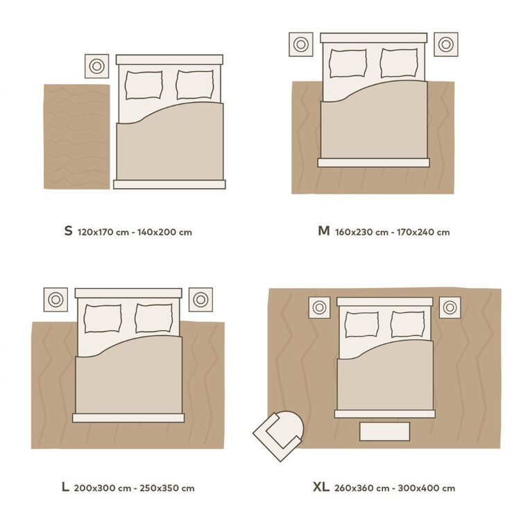 Webteppich SAVANNAH 200 x 285 cm hellbraun