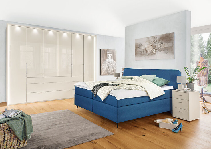 Kleiderschrank CASTELLO 300 x 236 cm beige