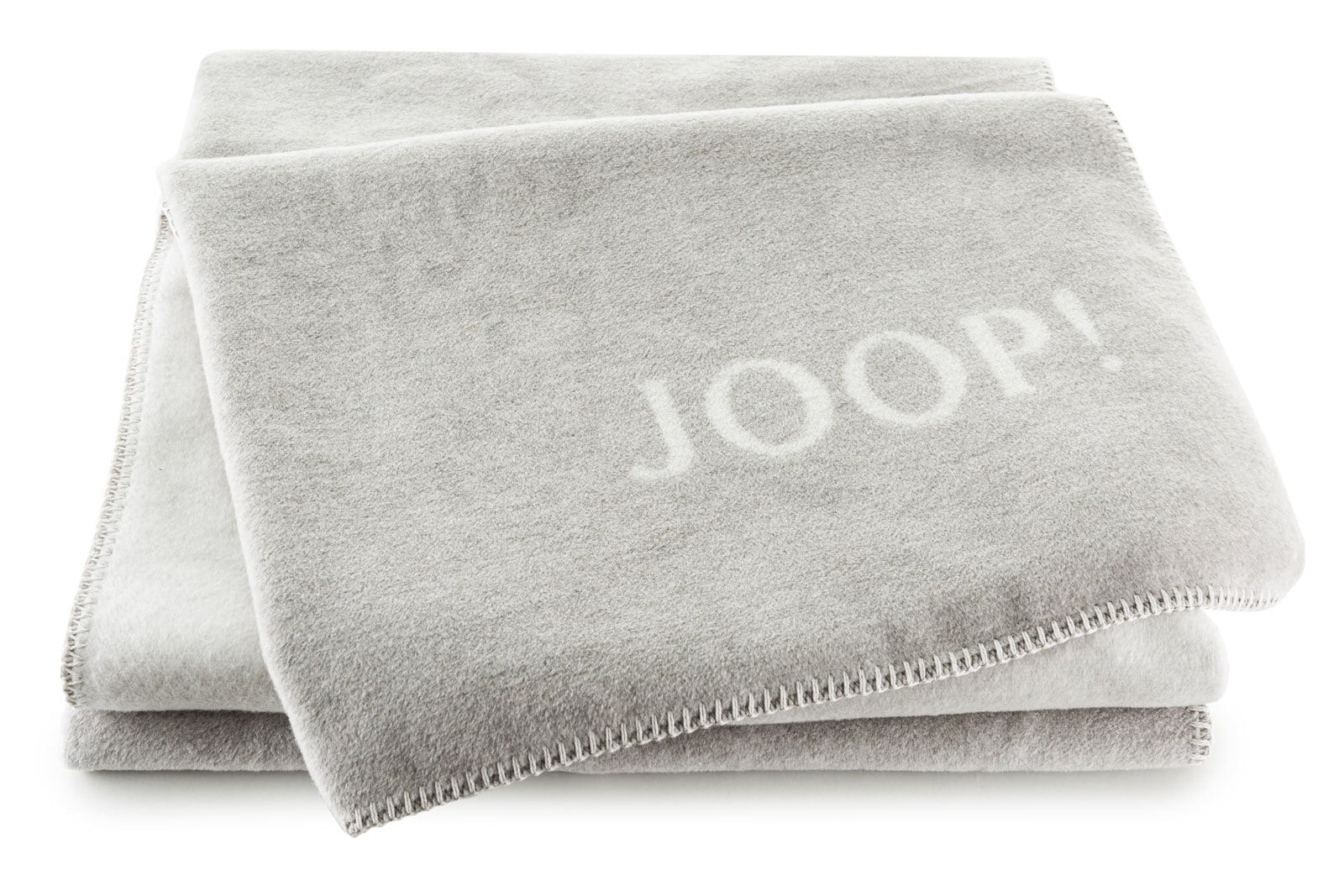 JOOP! Uni-Wohndecke DOUBLEFACE 150 x 200 cm grau/hellgrau