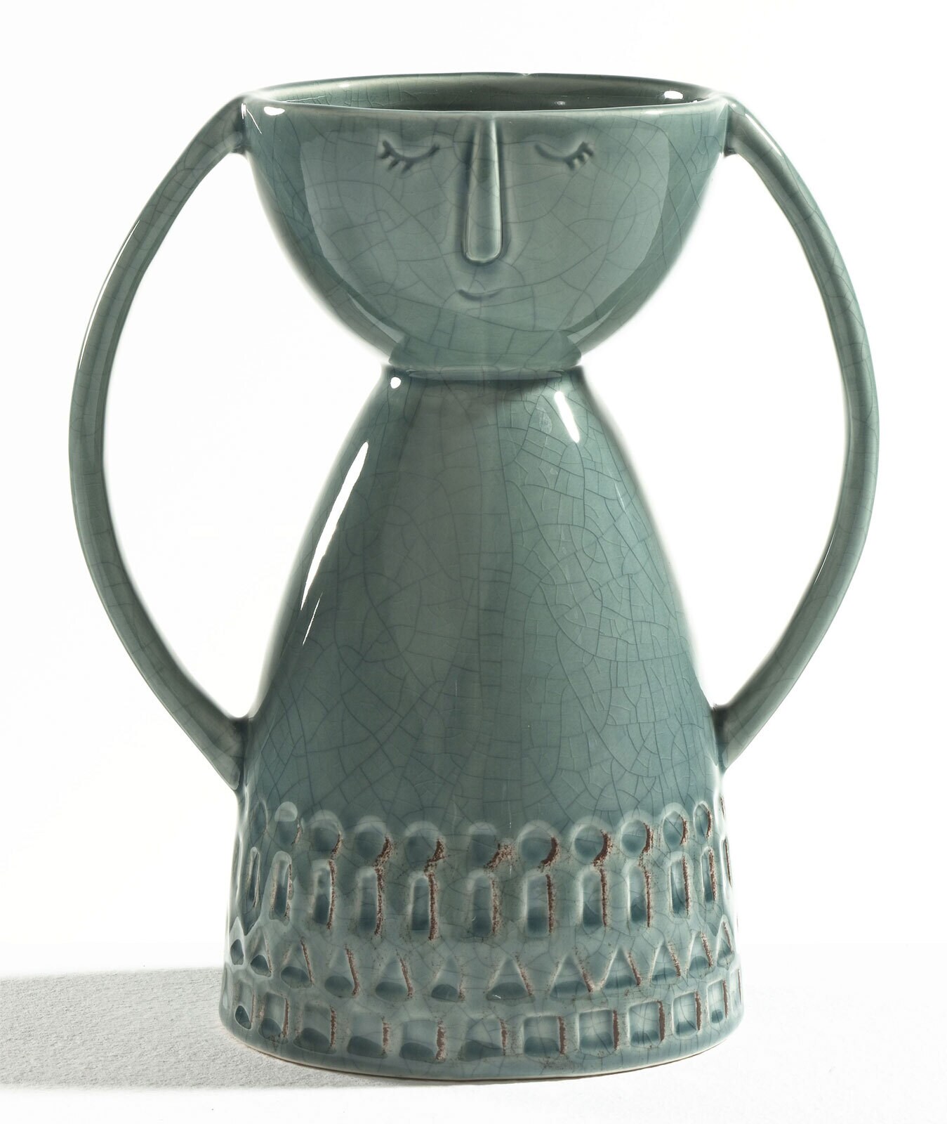 casaNOVA Vase 20,4 cm grün