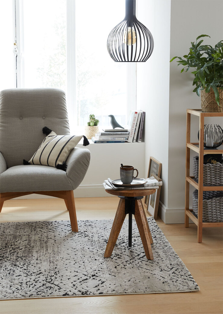 INTERhome Hocker WOODSTOCK 65 cm Mangoholz massiv