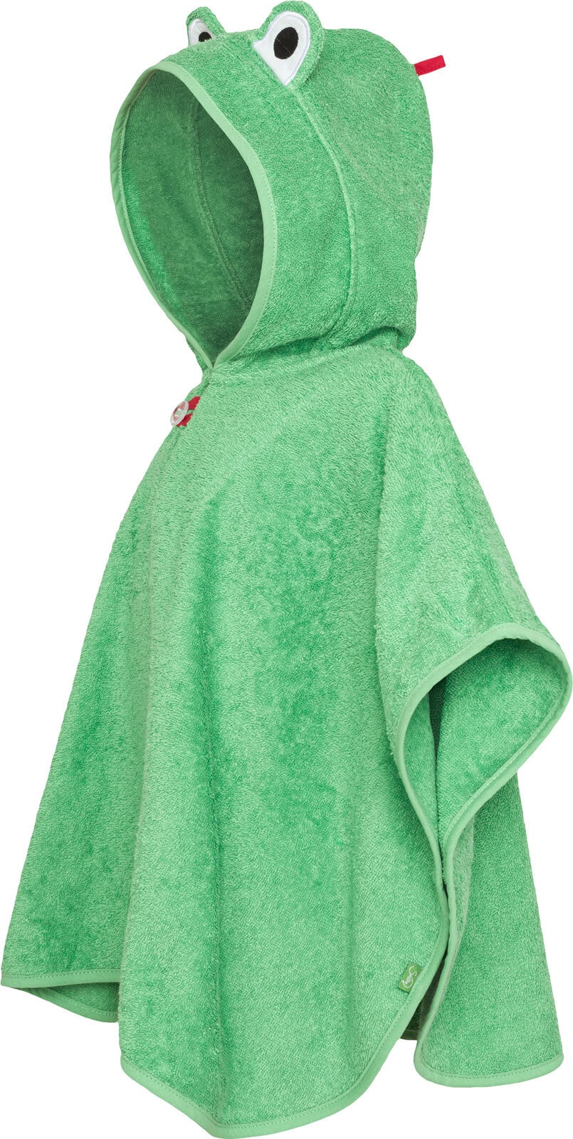 Smithy Badeponcho FROSCH 55 x 70 cm grün