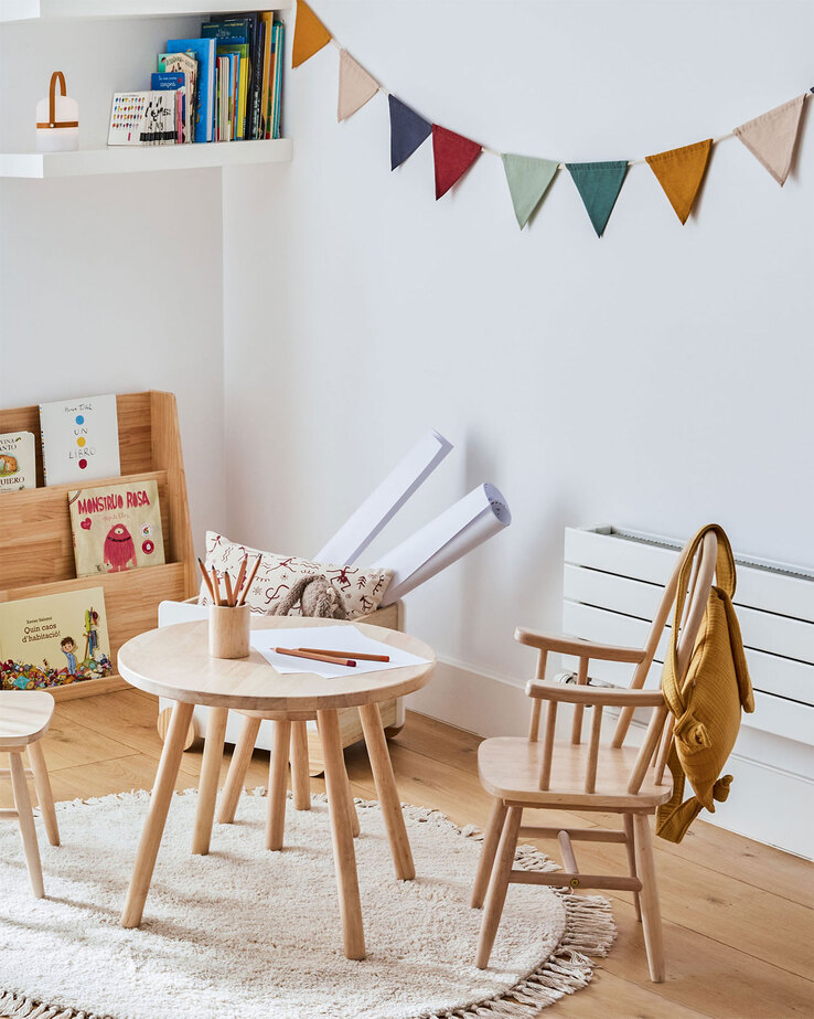 Kave Home Kindertisch DILCIA Natural rund