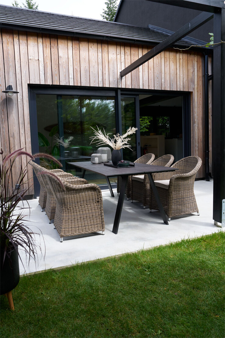 Garden FLAIR Loungesessel Outdoor TINA 2er Set naturfarbig