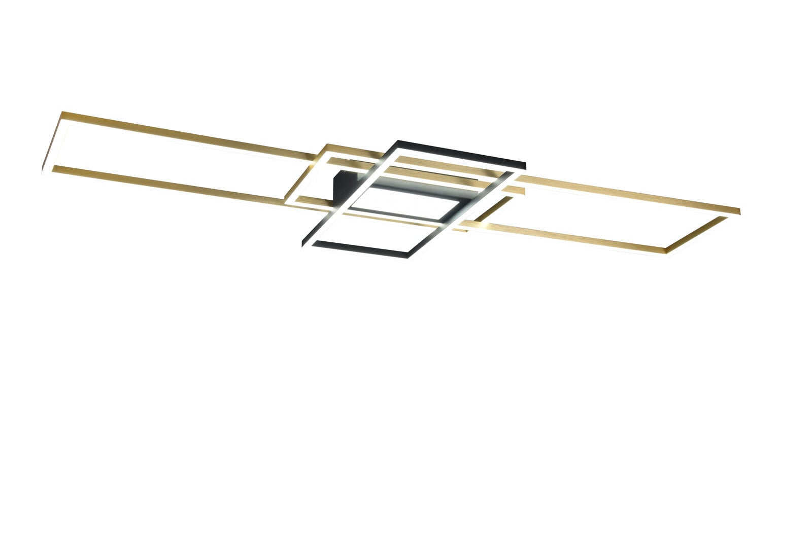 TRIO LED Deckenlampe IRVINE 42 x 105 cm messingfarbig