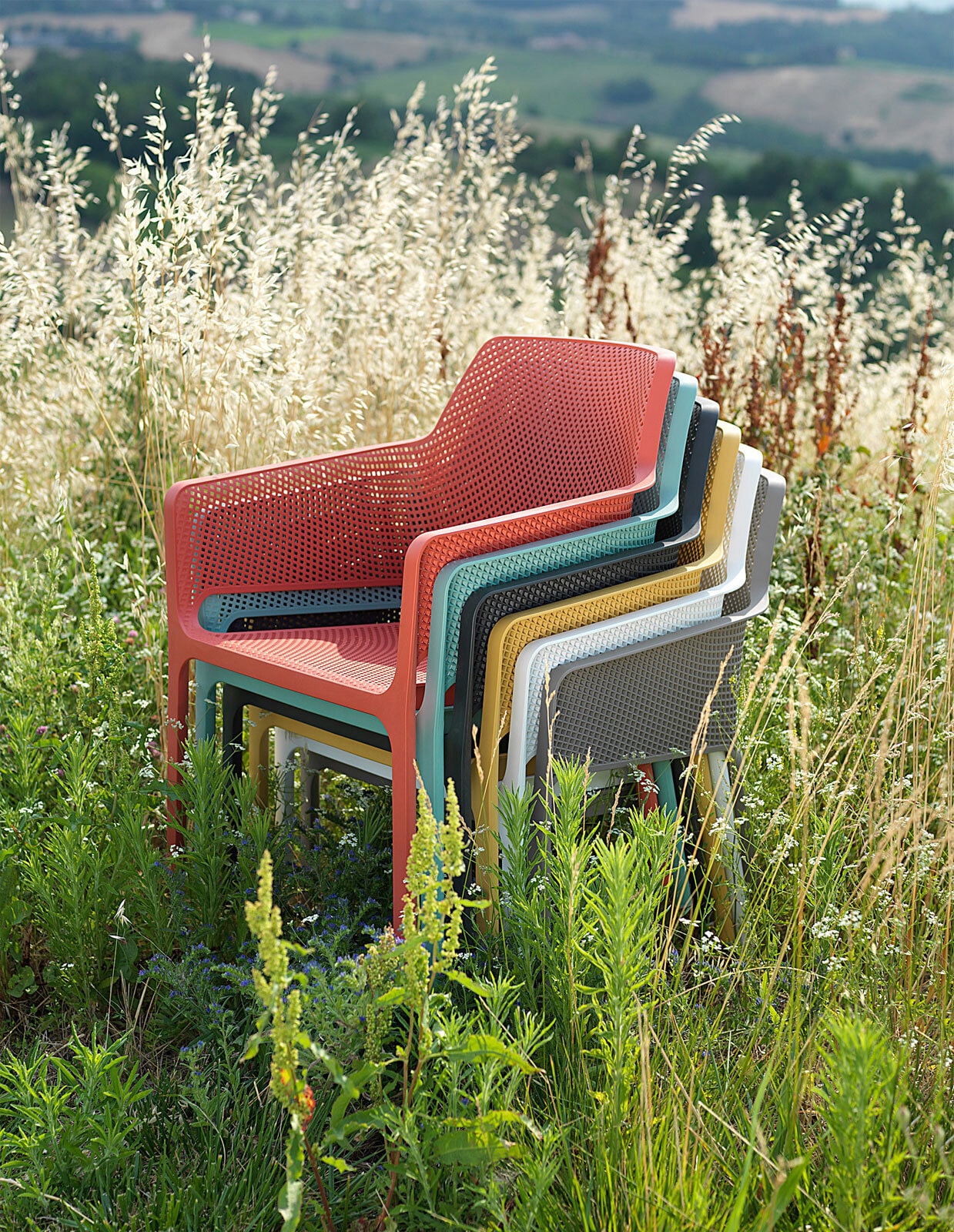 NARDI Garten Loungesessel NET Relax AL senape